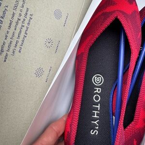 Rothy's Red and Black Flats